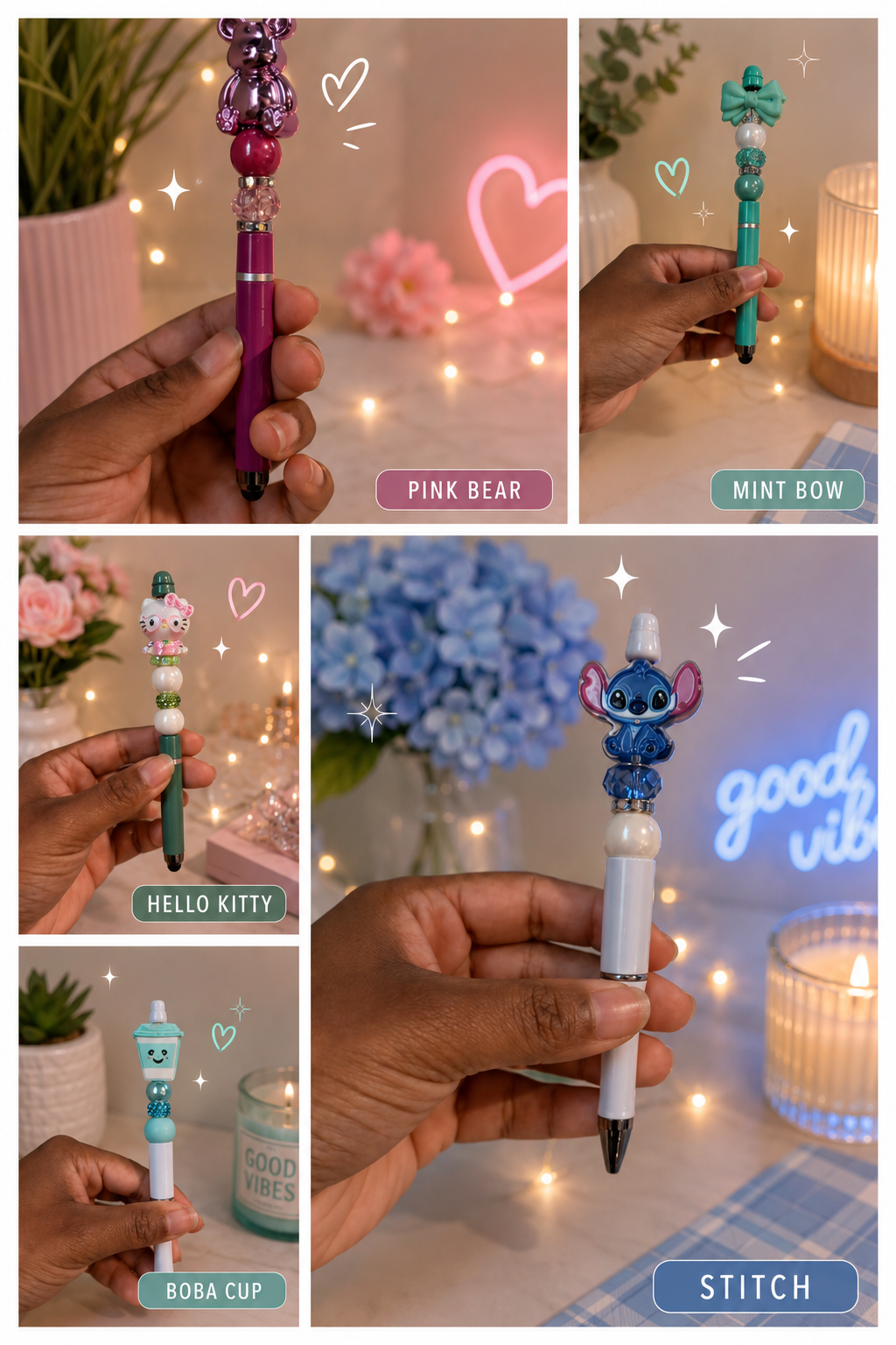 Beaded pen